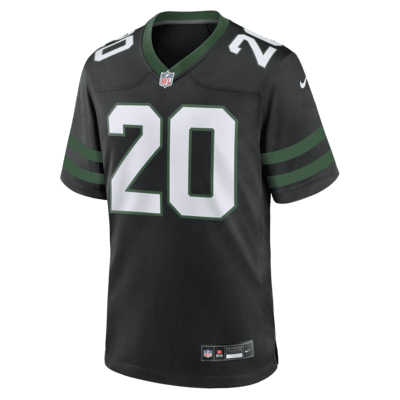 Jersey de fútbol americano Nike de la NFL Game para hombre Breece Hall New York Jets