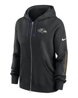 Женское худи Baltimore Ravens Phoenix Nike NFL Full-Zip Hoodie