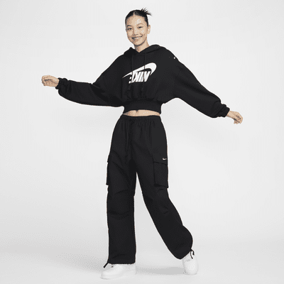 Nike Sportswear Women's Oversized Cropped French Terry Pullover Hoodie