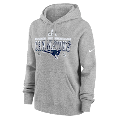 New England Patriots 2026 AFC Champions Trophy Collection Club Women's Nike NFL Pullover Hoodie