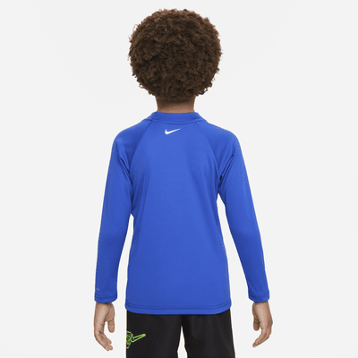 Playera de manga larga Hydroguard para niño talla pequeña Nike Swim