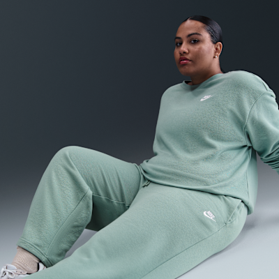 Nike Sportswear Club Fleece Women's Mid-Rise Wide-Leg Sweatpants (Plus Size)
