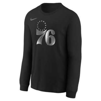 Philadelphia 76ers Courtside Big Kids' Nike NBA Boxy Long-Sleeve T-Shirt