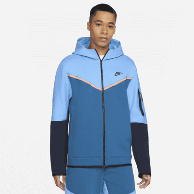 tech fleece blue hoodie