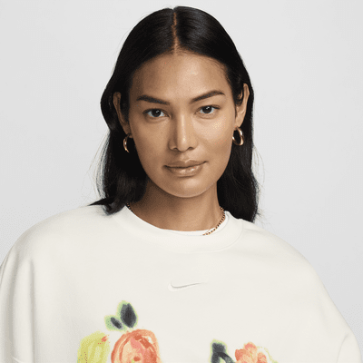 Nike Sportswear Phoenix Fleece Women's Artist Collection extra oversized sweatshirt met ronde hals