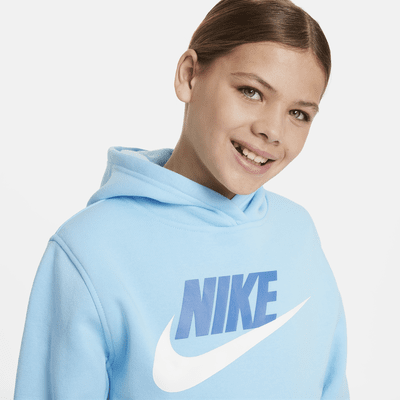 Sudadera con gorro para niños talla grande Nike Sportswear Club Fleece