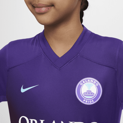 Orlando Pride 2024 Stadium Secondary Big Kids' Nike Dri-FIT NWSL Replica Jersey