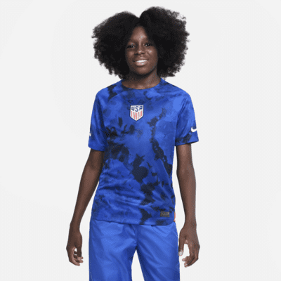 Jersey de fútbol Nike Dri-FIT de la selección de fútbol masculino de EE. UU. visitante 2022/23 Stadium para niños talla grande