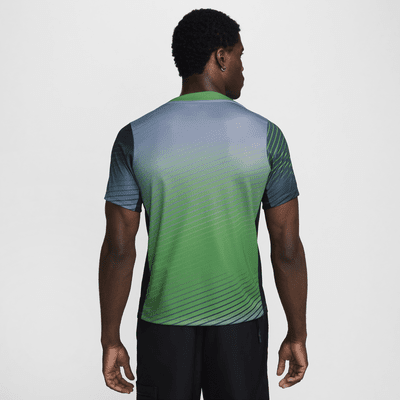 Pánské předzápasové fotbalové tričko Nike Dri-FIT Nigeria Academy Pro s krátkým rukávem