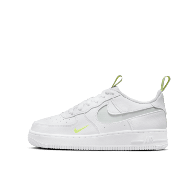 Nike Air Force 1 sneaker Wit/Volt/Light Silver
