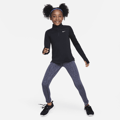 Nike Dri-FIT Longsleeve mit Halbreißverschluss für ältere Kinder (Mädchen)