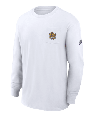 Мужская футболка LSU Tigers Legacy Max90 Pocket Nike College Long-Sleeve