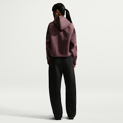 Hoodie pullover de lã cardada folgado Nike Sportswear para mulher