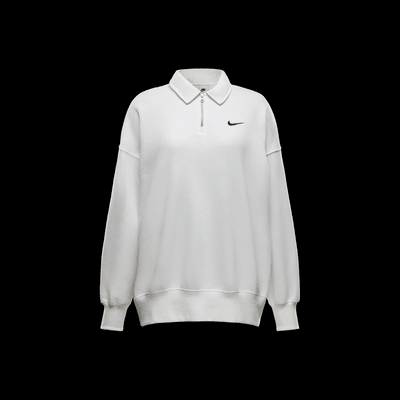 Polo oversized de cierre 1/4 para mujer Nike Sportswear Phoenix Fleece