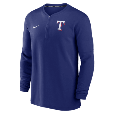 Texas Rangers Authentic Collection Game Time Men's Nike Dri-FIT MLB 1/2-Zip Long-Sleeve Top