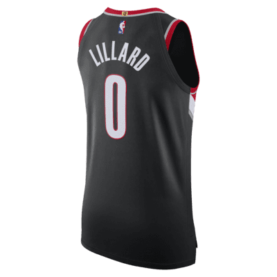 Jersey Nike de la NBA Authentic para hombre Damian Lillard Trail Blazers Icon Edition 2020