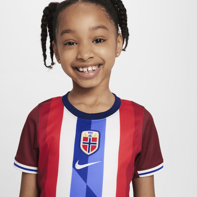 Norge 2024/25 Stadium Home Nike Football Replica-sæt i tre dele til mindre børn