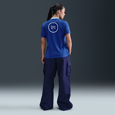FC Chelsea Academy Pro Third Nike Dri-FIT Total 90 Pre-Match-Fußballoberteil (Damen)