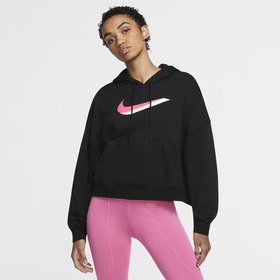 pink fleece hoodie women's