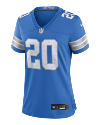 Женские джерси Barry Sanders Detroit Lions Nike NFL Game Football Jersey для футбола