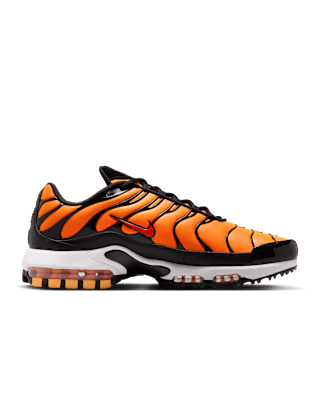 nike air max plus black orange and green