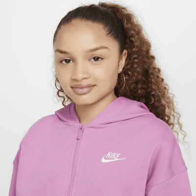 Nike Sportswear Club Fleece Big Kids' Oversized Full-Zip Hoodie