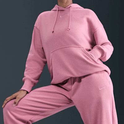 Pants de entrenamiento de French Terry oversized de tiro alto para mujer Nike Sportswear Phoenix Fleece