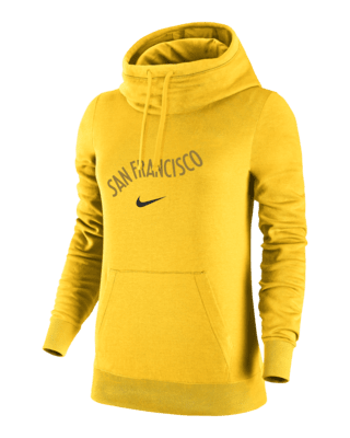 Женское худи Golden State Warriors Club Fleece 2023/24 City Edition Nike NBA Funnel-Neck Hoodie