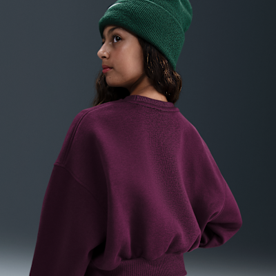 Nike Sportswear Club Fleece Girls' Boxy Crew-Neck Sweatshirt