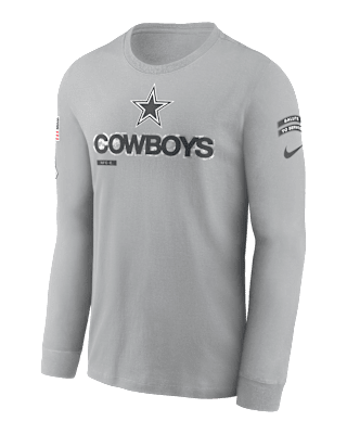 Мужская футболка Dallas Cowboys Salute to Service Mascot Edge Legend Nike NFL Long-Sleeve