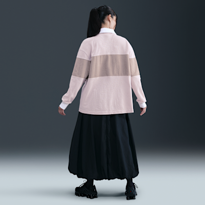 나이키 스포츠웨어 여성 긴팔 그래픽 폴로 탑
