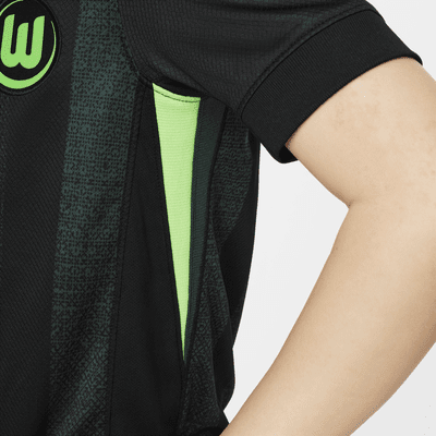 Segona equipació Stadium VfL Wolfsburg 2024/25 Samarreta de futbol de rèplica Nike Dri-FIT - Nen/a