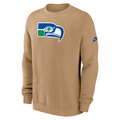 Seattle Seahawks Swing Pass Rewind Club Men's Nike NFL Pullover Crew