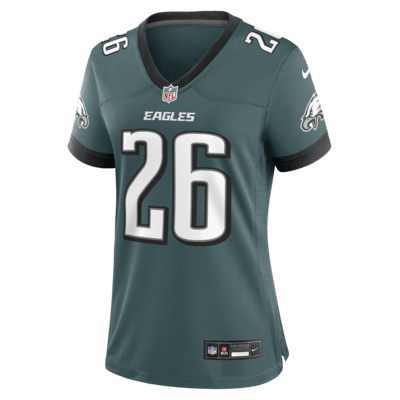 Jersey de fútbol americano Nike de la NFL Game para mujer Saquon Barkley Philadelphia Eagles