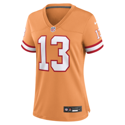 Jersey de fútbol americano Nike de la NFL Game para mujer Mike Evans Tampa Bay Buccaneers