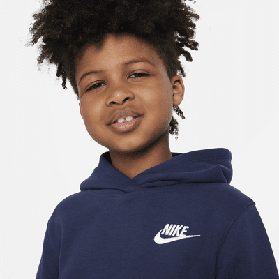 Sudadera con gorro sin cierre para niños talla pequeña Nike Sportswear Club Fleece