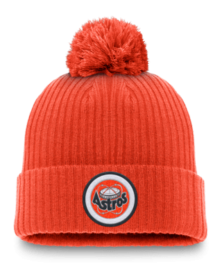 Мужские  Houston Astros Cooperstown Peak Nike MLB Cuffed Pom Beanie