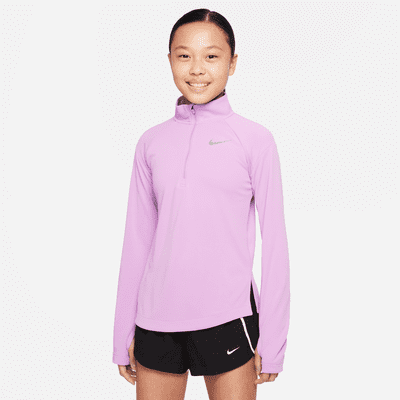 Nike Dri-FIT Big Kids' (Girls') Long-Sleeve Running Top