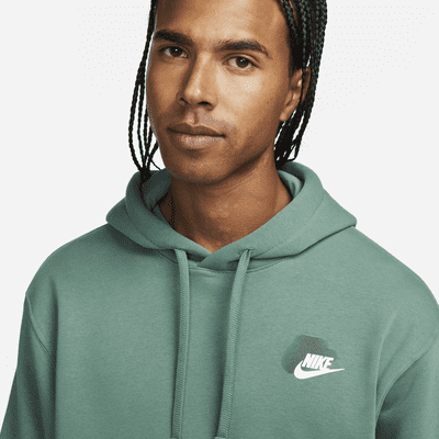 nike foundation overhead hoodie green