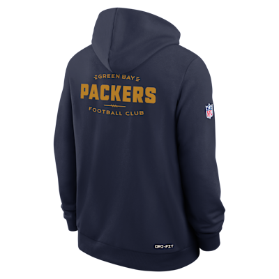 Green Bay Packers Alt Offensive Set Play Sideline Men's Nike Dri-FIT NFL Pullover Hoodie