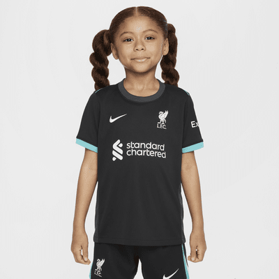 Liverpool FC 2024/25 Stadyum Deplasman Nike 3 Parça Küçük Çocuk Futbol Taraftar Forması