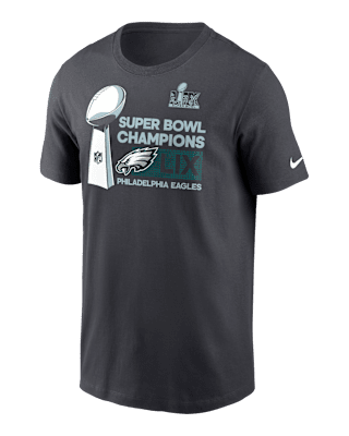 Мужская футболка Philadelphia Eagles Super Bowl LIX Champions Trophy Collection Nike NFL