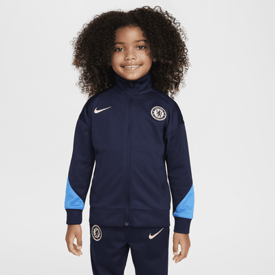 Chelsea FC Strike Nike Dri-FIT kötött futballtréningruha kisgyerekeknek