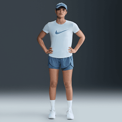Playera de correr de manga corta Dri-FIT para mujer Nike One Swoosh