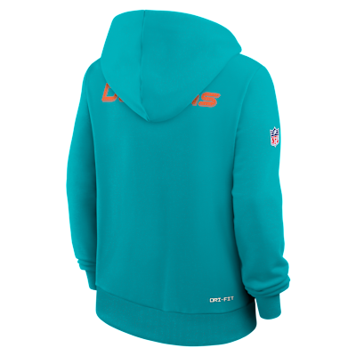 Miami Dolphins Sideline Women's Nike Dri-FIT NFL Pullover Hoodie