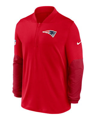 Мужские  New England Patriots Feel The Pressure Nike Dri-FIT NFL 1/2-Zip Top