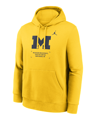 Мужское худи Michigan Club Basketball 2-Hit Nike College Pullover Hoodie для баскетбола