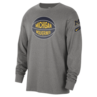 Michigan Fast Break Men's Nike College Long-Sleeve T-Shirt