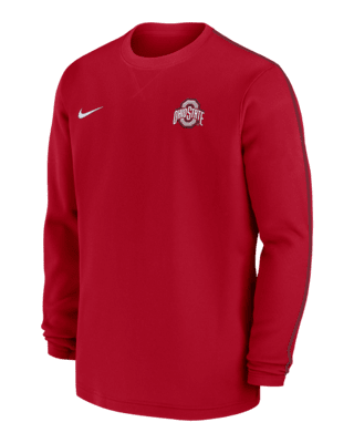 Мужские  Ohio State Buckeyes Sideline Coach Nike College Long-Sleeve Top