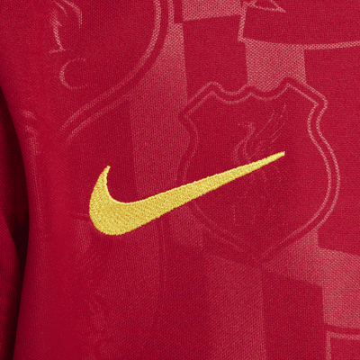 Przedmeczowa koszulka piłkarska z krótkim rękawem dla dużych dzieci Nike Dri-FIT Liverpool F.C. Academy Pro